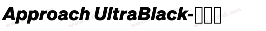 Approach UltraBlack字体转换